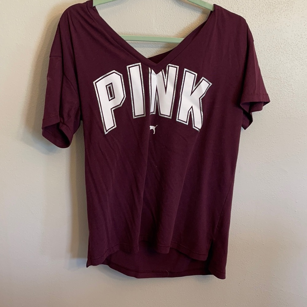 PINK burgundy shirt